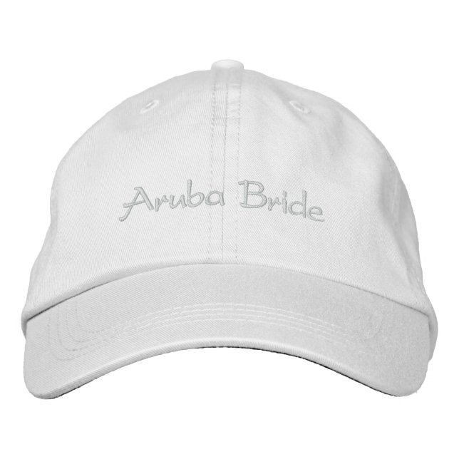 Brodée Casquette de baseball de la mariée d'Aruba (Devant)
