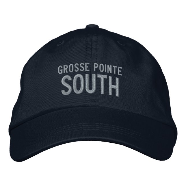 Brodée Casquette de baseball du lycée Grosse Pointe Sud (Devant)