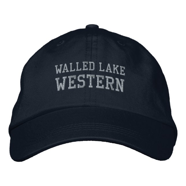 Brodée Casquette de baseball du lycée Walled Lake Western (Devant)