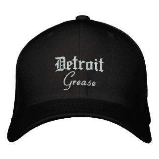 Brodée Casquette de baseball en laine de Detroit Grease F