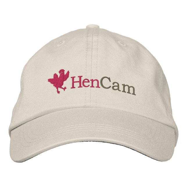 Brodée Casquette de baseball HenCam (Devant)