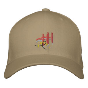 Brodée Casquette de baseball kaki