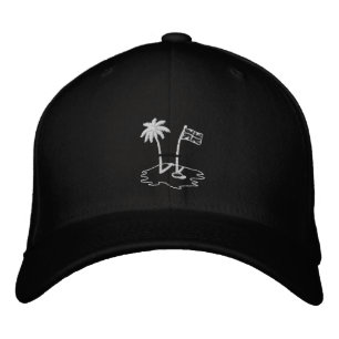 Brodée Casquette de baseball noir brodé BVI RUGBY