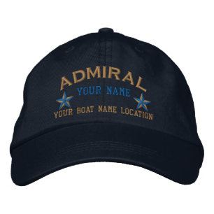 Brodée Casquette de baseball personnalisée Admiral Stars