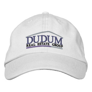 Brodée Casquette de boule marqué par norme dans le blanc
