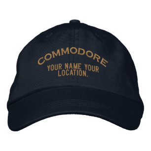 Brodée Casquette de commodore de mer personnalisée