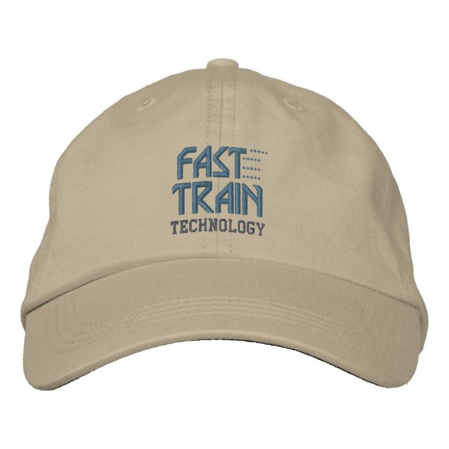 Brodée CASQUETTE de la voie ferrée (train rapide) (Devant)