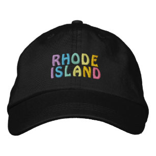 Brodée Casquette DE L'ÎLE DE RHODE