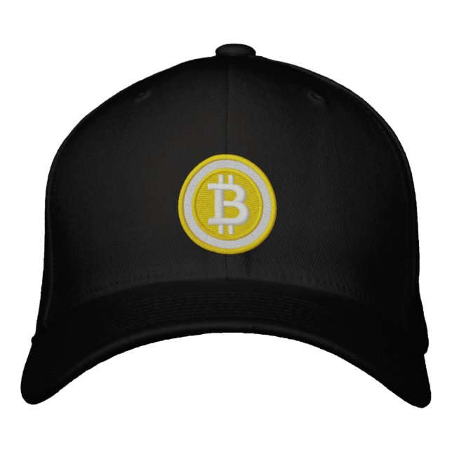 Brodée Casquette de logo de Bitcoin (Devant)