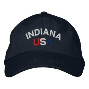 Brodée Casquette de marine brodé Indiana USA