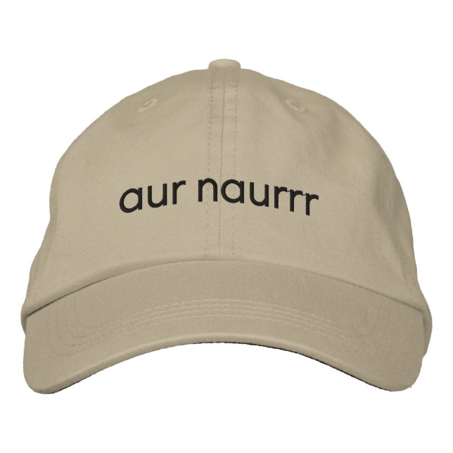 Brodée casquette de nom aur (Devant)