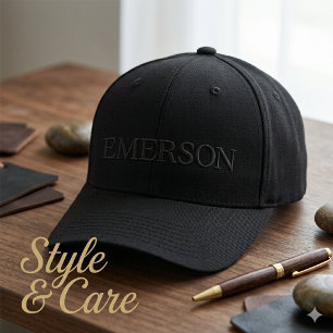 Brodée Casquette de nom personnalisé - Style de baseball 