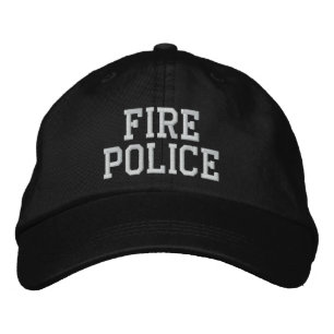 Brodée casquette de police des incendies