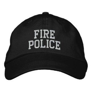 Brodée casquette de police des incendies