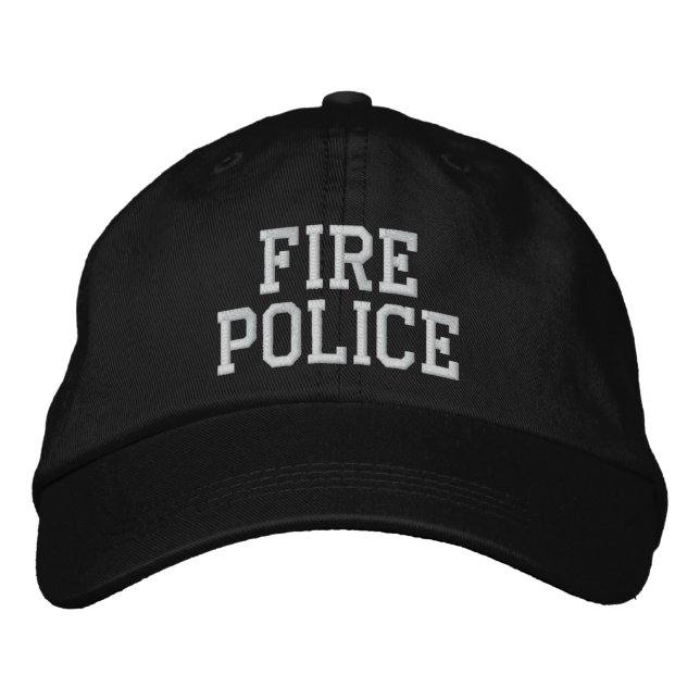 Brodée casquette de police des incendies (Devant)
