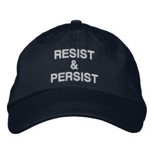 Brodée Casquette de protestation politique Résister et Pe