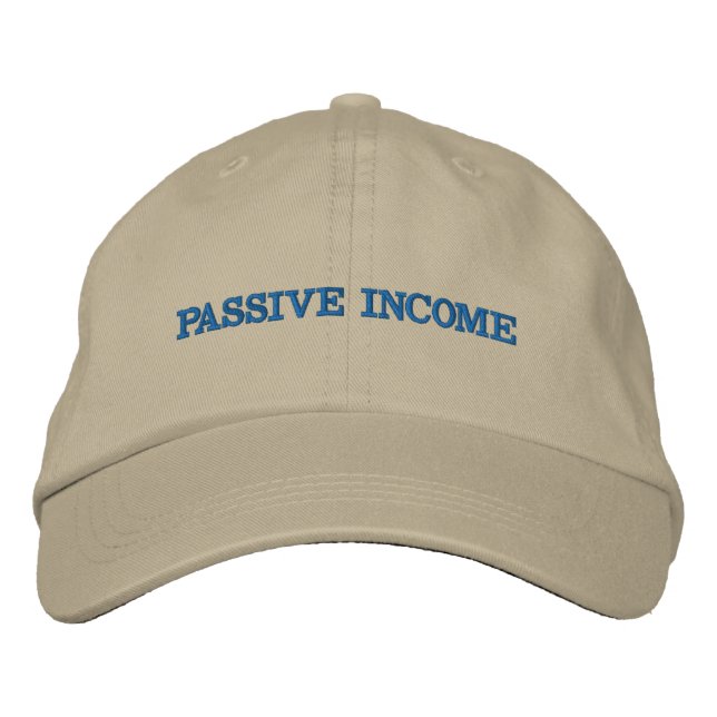 Brodée Casquette de revenu passif (Devant)