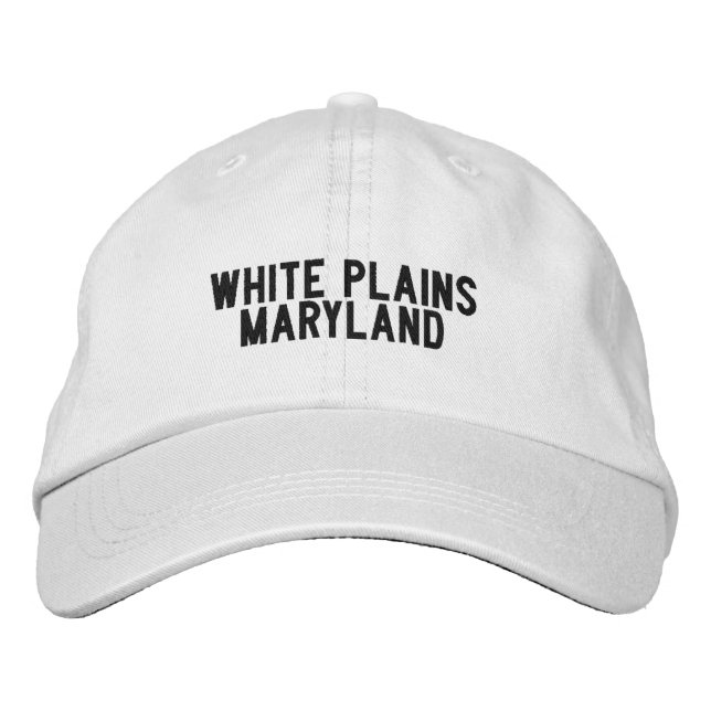 Brodée Casquette de White Plains Maryland (Devant)