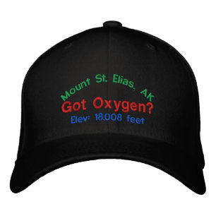 Brodée Casquette d'élévation du mont Saint Elias Alaska