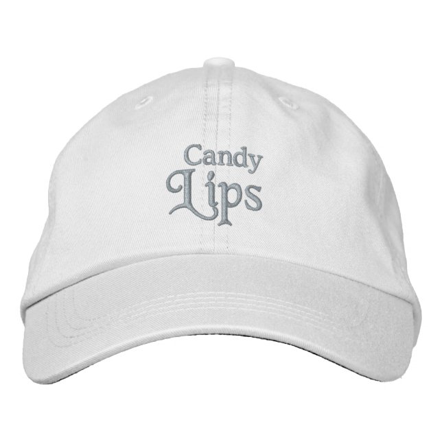 BRODÉE CASQUETTE DES LÈVRES DE CANDY (Devant)