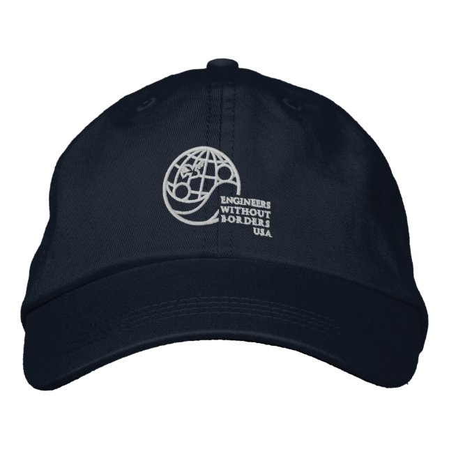 Brodée Casquette d'EWB-USA - marine (Devant)