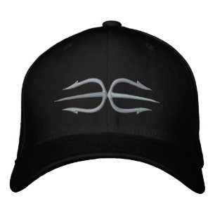 Brodée Casquette double trident