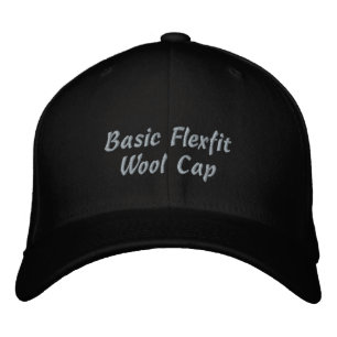 Brodée Casquette en laine Flexfit de base personnalisée a