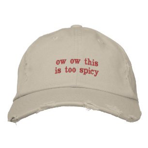 Brodée casquette épicé