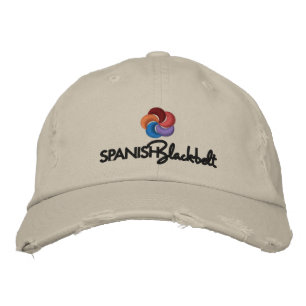 Brodée Casquette espagnol Blackbelt