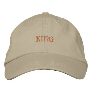 Brodée Casquette garçon Khaki intemporel King de haute qu