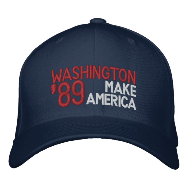 Brodée Casquette George Washington "Make America" (Devant)