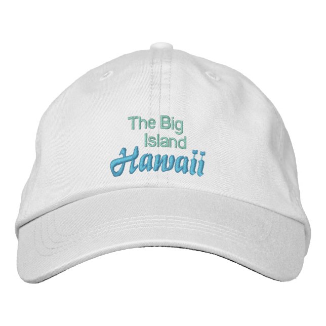 Brodée CASQUETTE HAWAI'I (La Grande Île) (Devant)