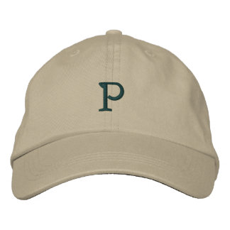 Brodée CASQUETTE INITIAL "P" Designer