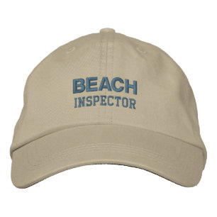 Brodée CASQUETTE INSPECTEUR DE PLAGE (monotone)