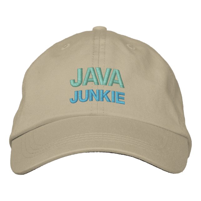 Brodée casquette JAVA JUNKIE (Devant)