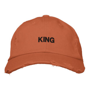 Brodée Casquette KING Copper Blaze Weathered Glow Résista