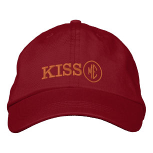 Brodée Casquette KISS ME rétro / Chapeau de camionneur am