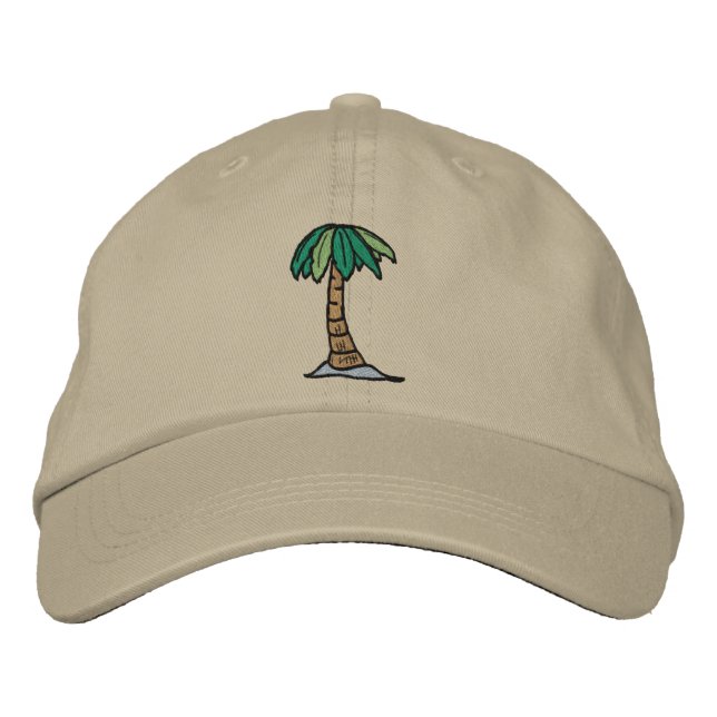 Brodée Casquette Palm Tree (Devant)