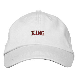 Brodée Casquette réglable élégante avec texte gras King i