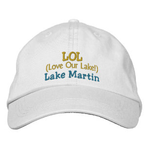 Brodée Casquette réglable "LOL Love Our Lake!" Le lac Mar