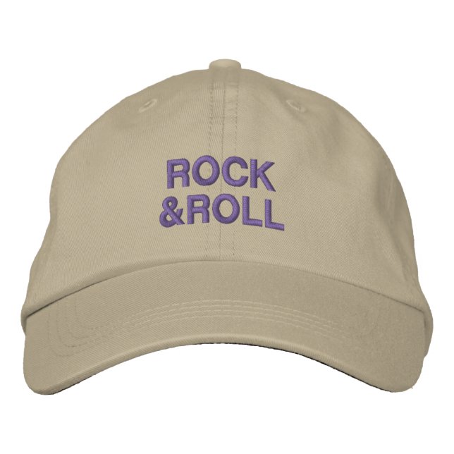 BRODÉE CASQUETTE ROCK & ROLL (Devant)