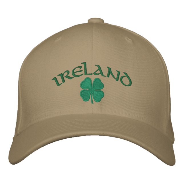 Brodée Casquette Shamrock irlandais (Devant)