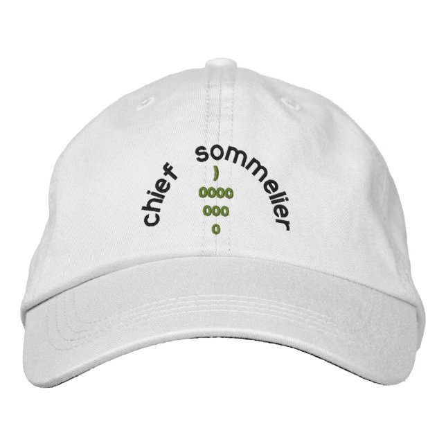 Brodée Casquette SOMMELIER (Devant)