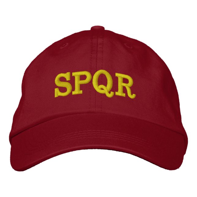 Brodée casquette "SPQR" (Devant)