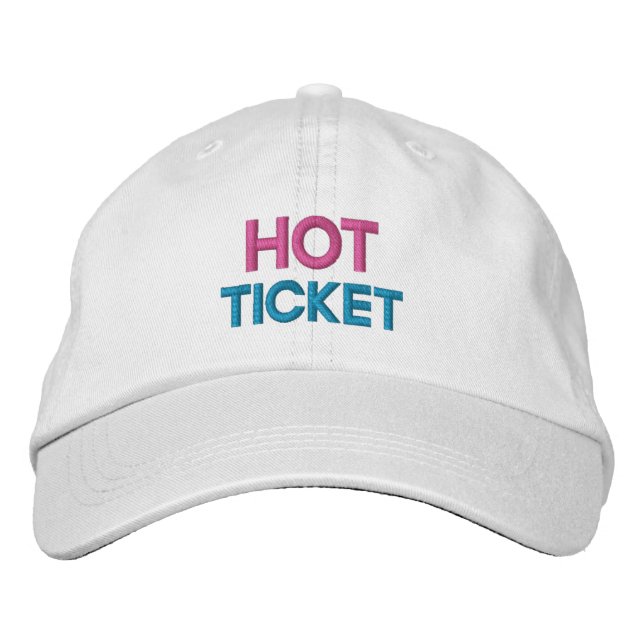 BRODÉE CASQUETTE TICKET CHAUD (Devant)