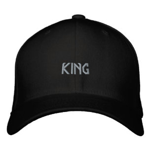 Brodée Casquette Trucker en laine Flexfit avec nom KING N