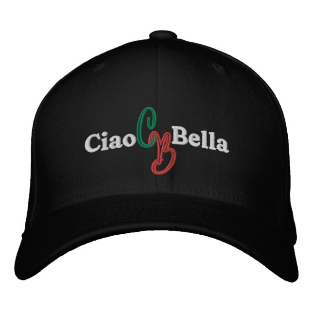 Brodée Ciao Bella Casquette brodé (Devant)