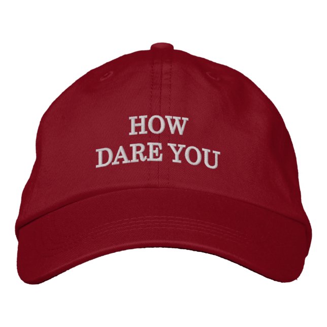 Brodée Comment oses-tu rougir Casquette (Devant)