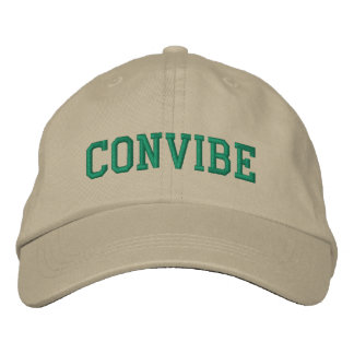 Brodée Convibe Casquette - Vert sur toile