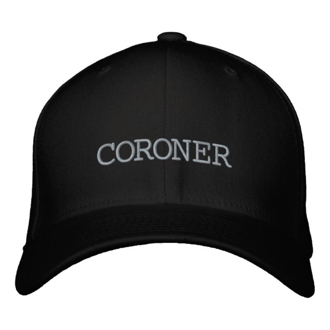 Brodée Coroner Black Casquette (Devant)